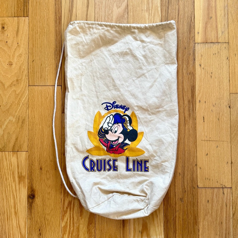 Disney Cruise Line Minnie Canvas Drawstring Bag
